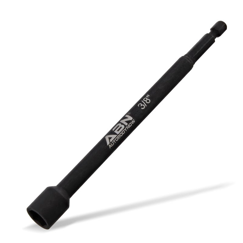 ABN 3/8 IN Impact Nut Driver Tool - SAE 6 IN Long Shank Nut Driver Bits Magnetic Tip Sockets  1/4 IN Hex Shank - Image 1
